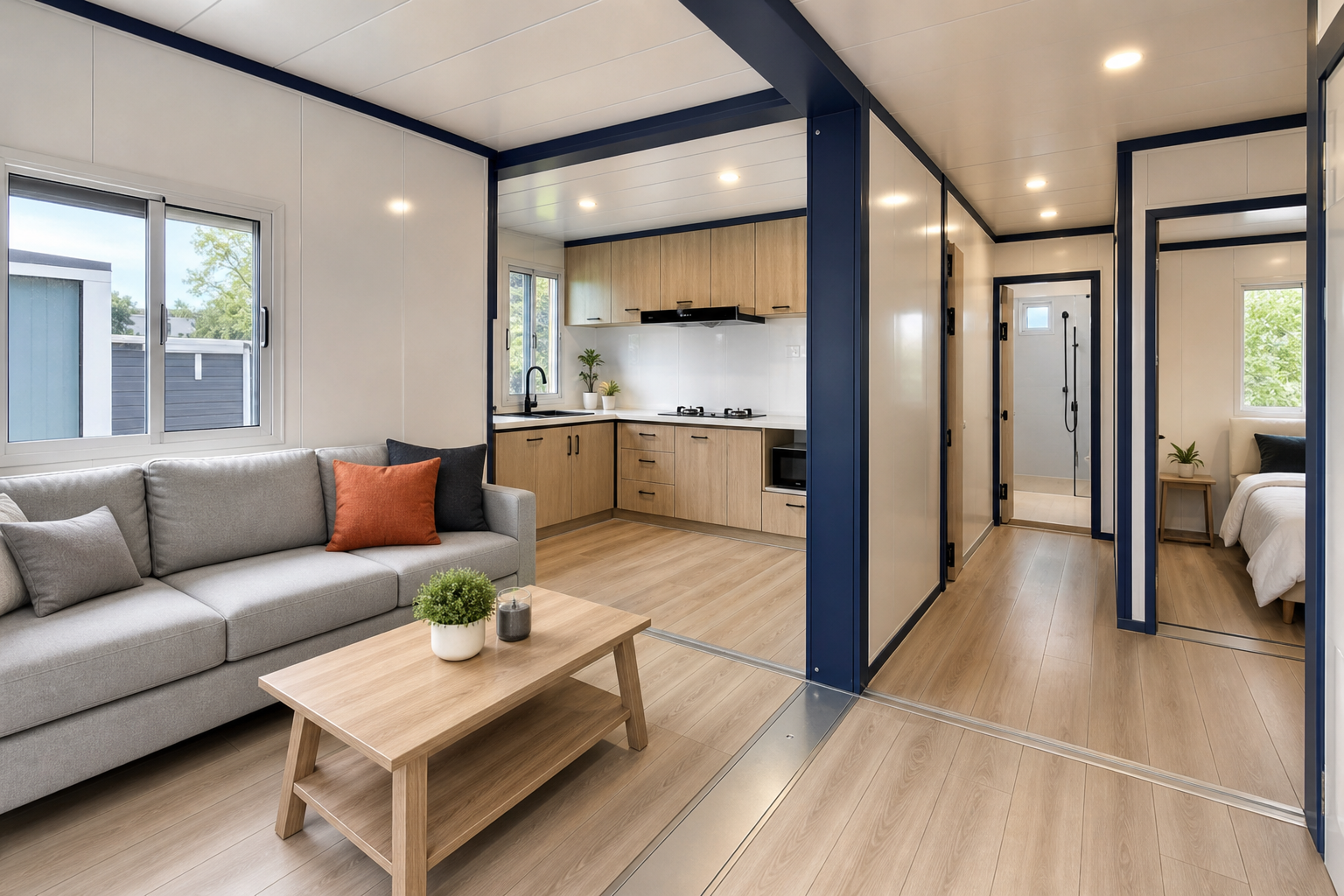 20ft 双翼拓展箱 interior